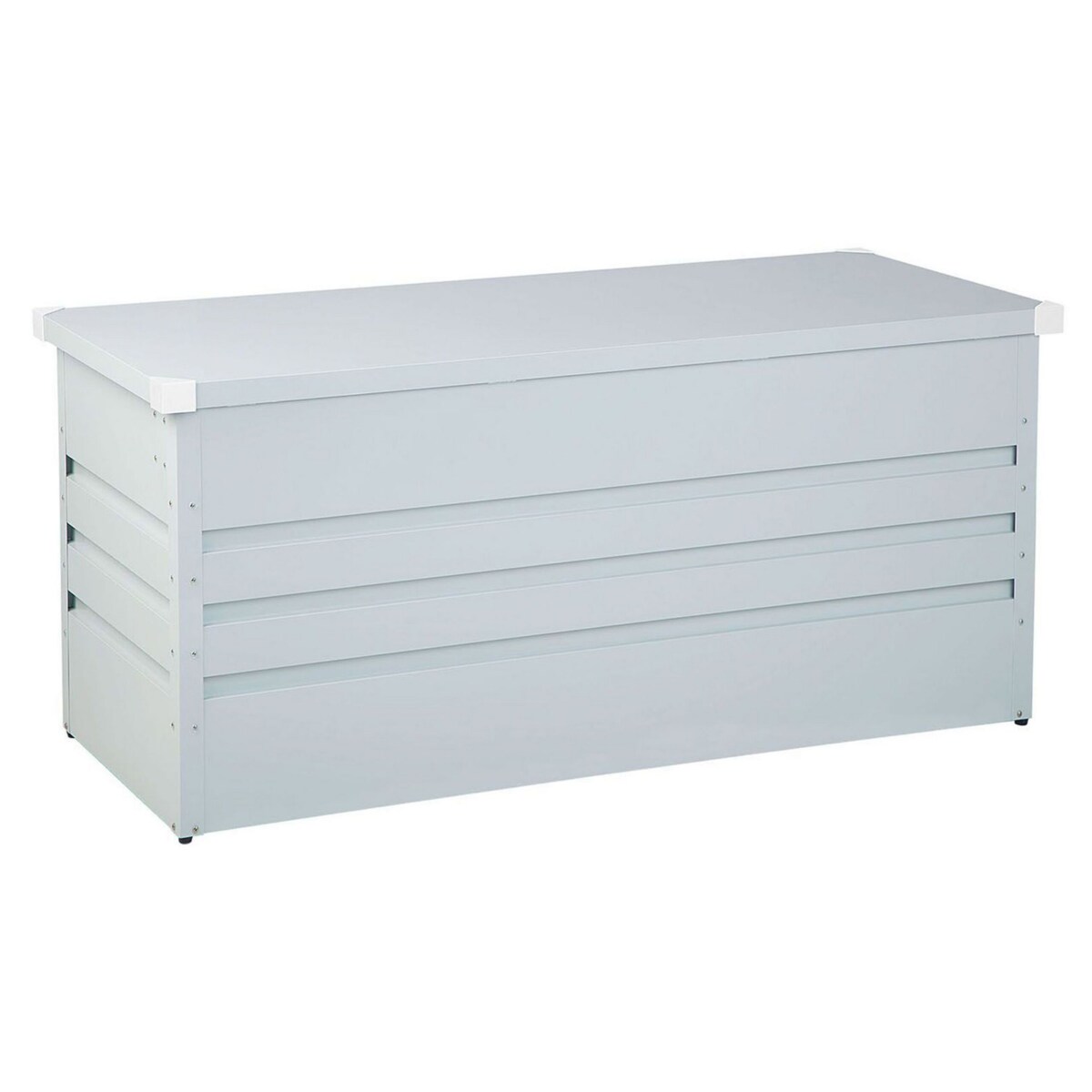 Skrzynia ogrodowa metalowa 400 l jasnoszara CEBROSA