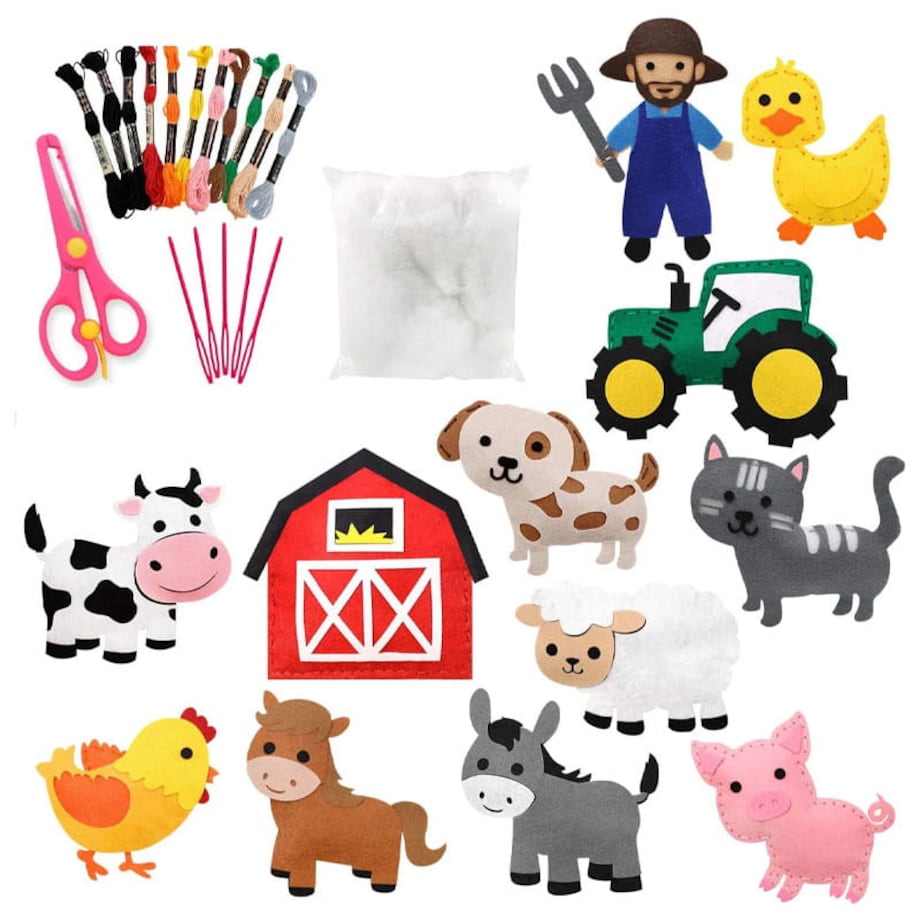 Farma - filcowy zestaw do szycia DIY - 12 elementów
