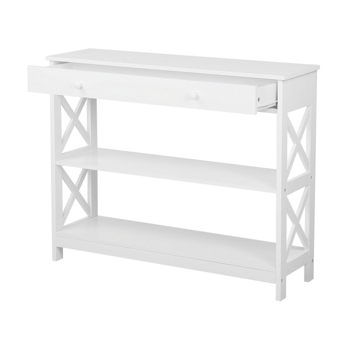 Konsola 1 szuflada biała MONTGOMERY