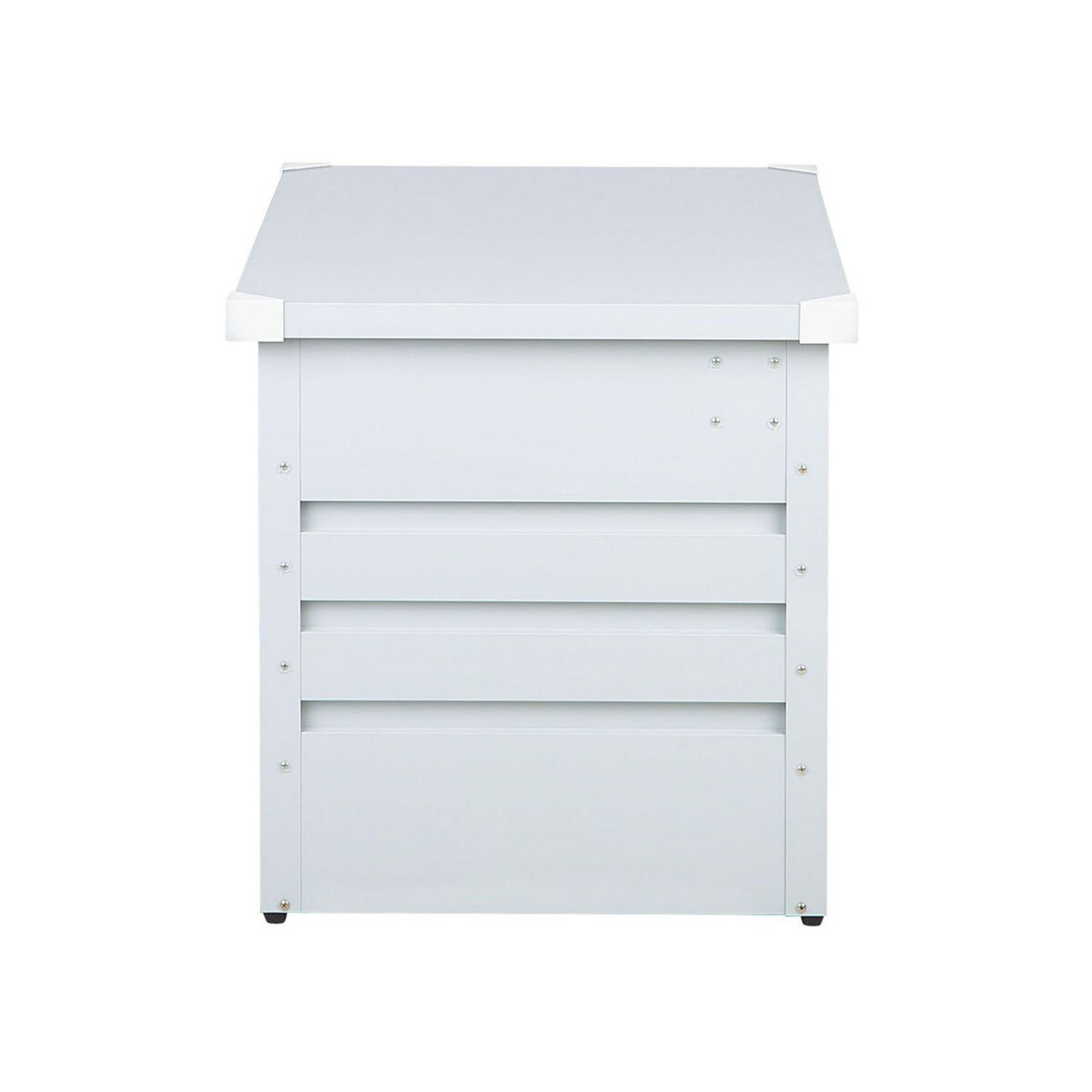 Skrzynia ogrodowa metalowa 400 l jasnoszara CEBROSA