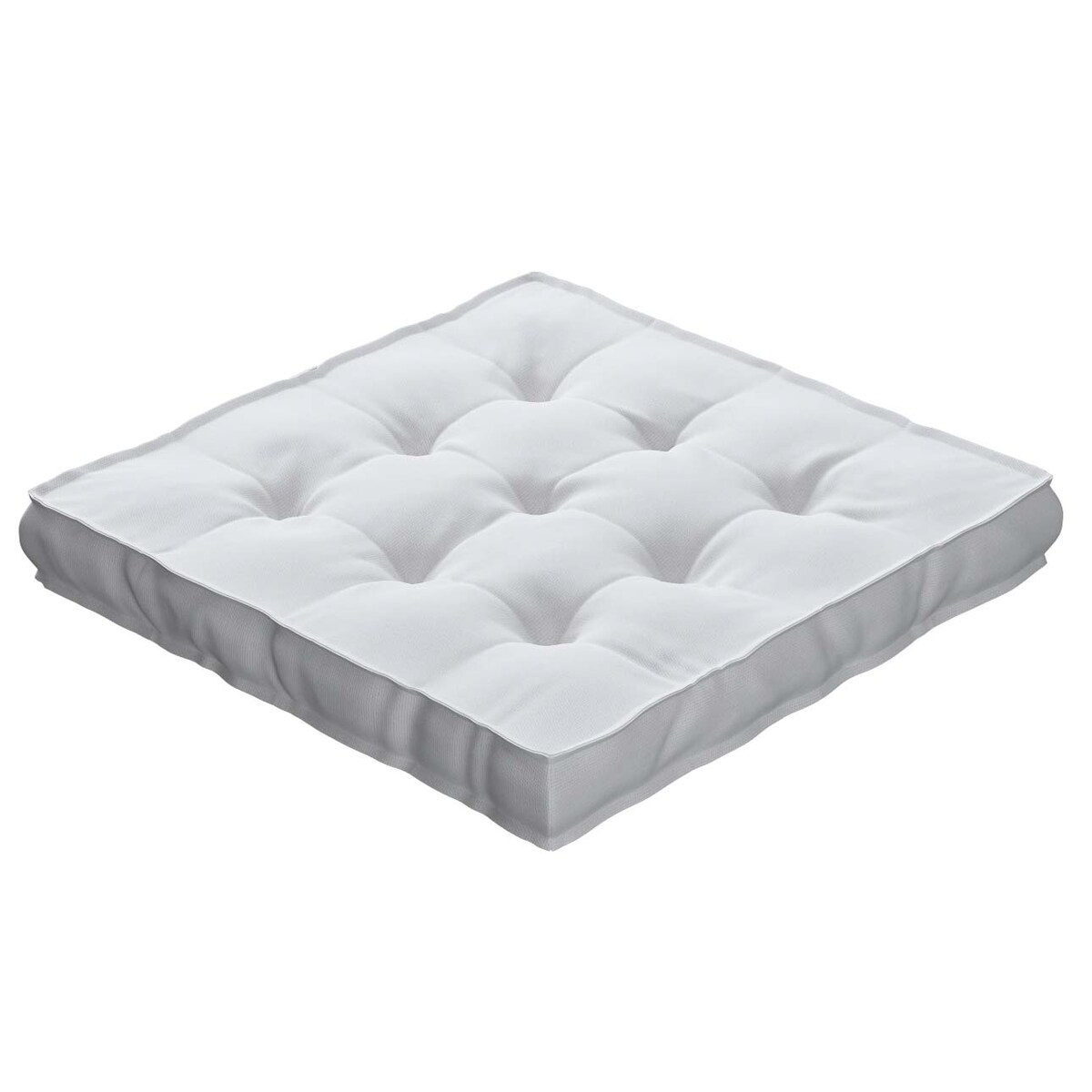 Poduszka na krzesło Kuba, biały, 40 x 40 x 6 cm, Loneta