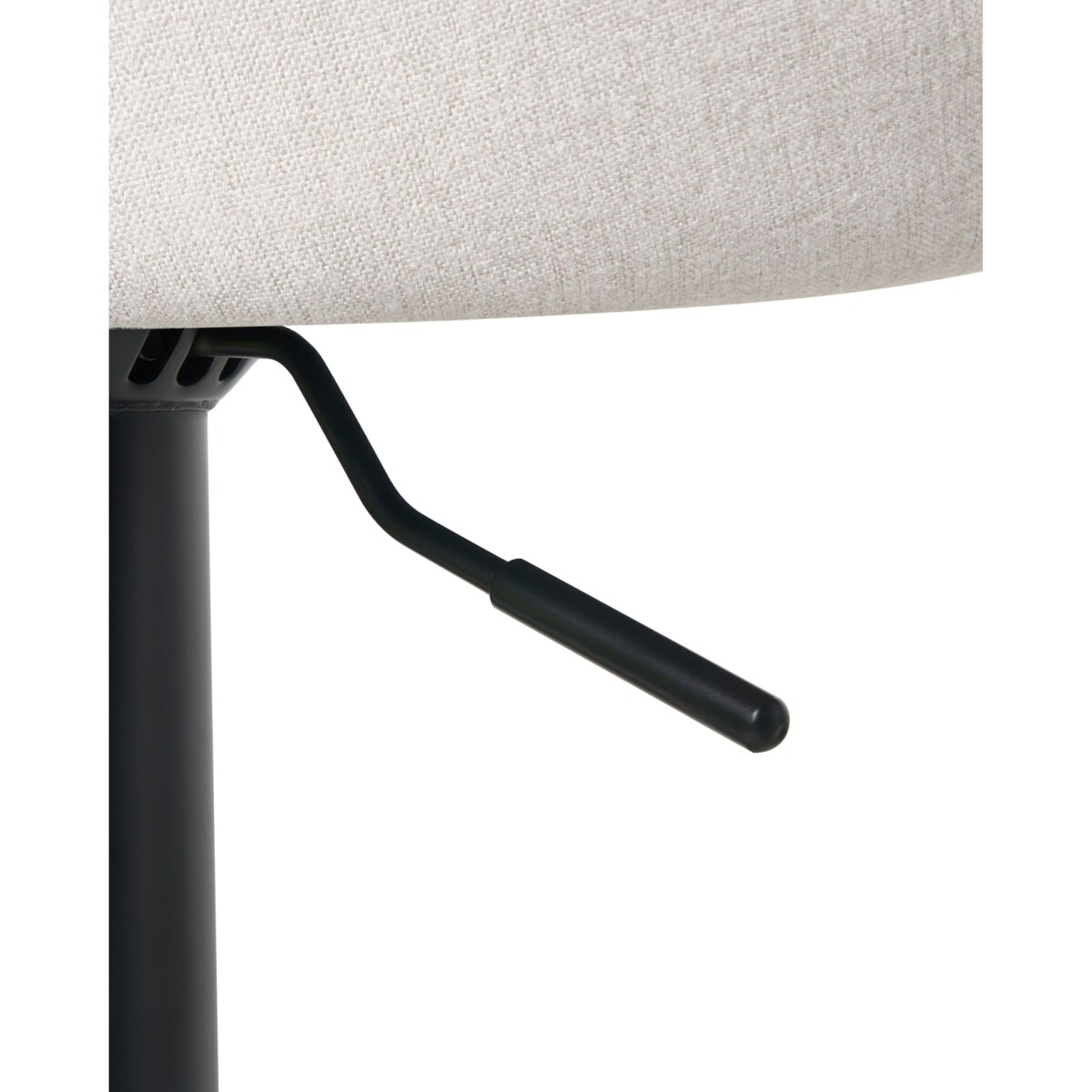 Zestaw 2 hokerów barowych MEDULIN Obrotowy Jasnoszary