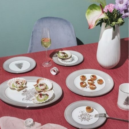 Filiżanka do herbaty ze spodkiem 2 szt. Winter White Wedgwood