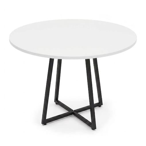 Stolik okrągły na krzyżakowej podstawie, Ø 80 cm x 72 cm