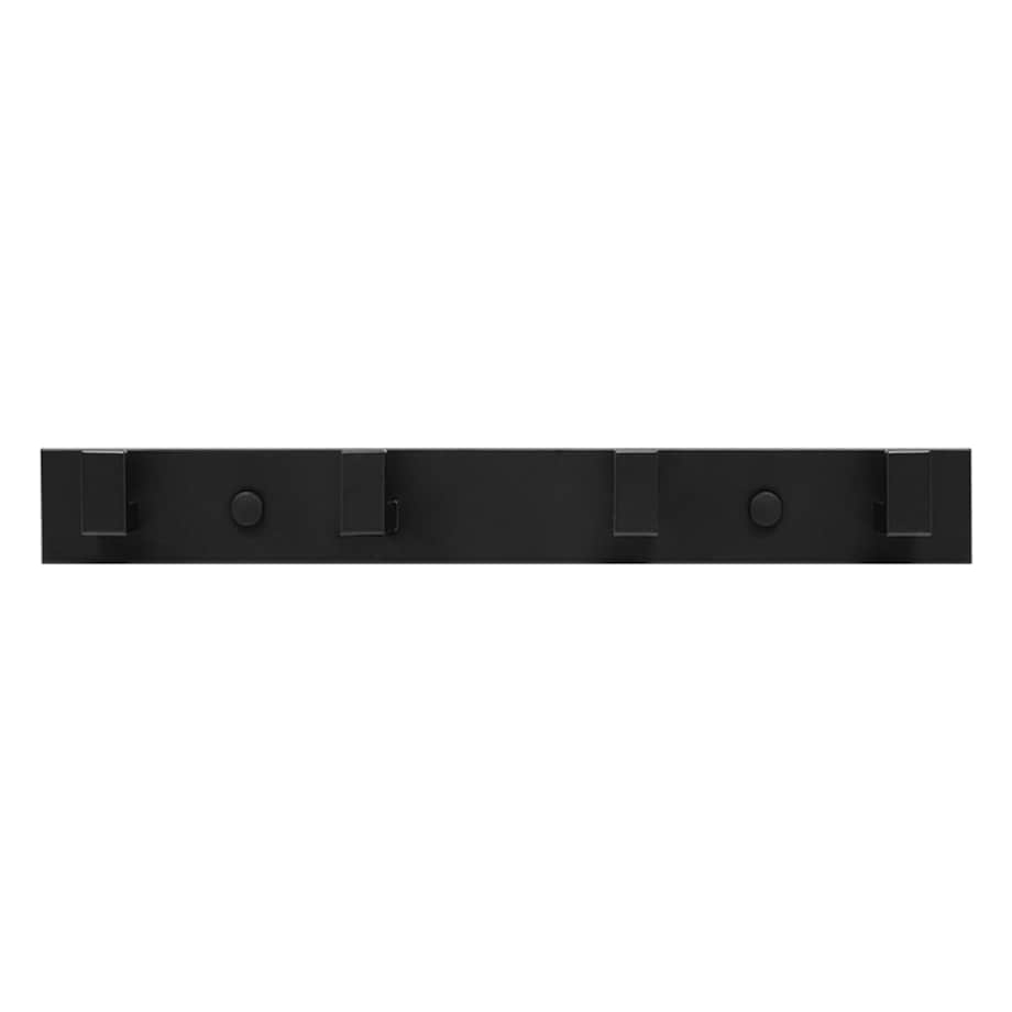 Wieszak ścienny czarny do łazienki kuchni przedpokoju haczyk