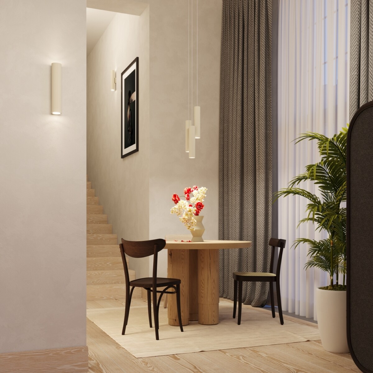 Lampa wisząca LAGOS 3L beżowa