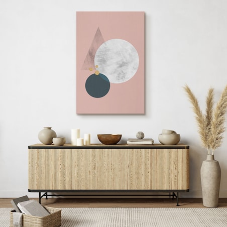 Obraz Do Salonu Figury Geometryczne Abstrakcja Styl Glamour 30x40cm
