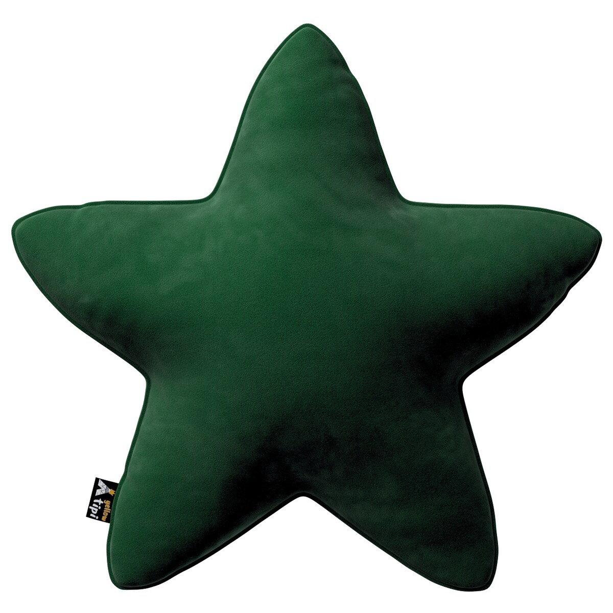 Poduszka Lucky Star, butelkowa zieleń, 52x15x52cm, Posh Velvet