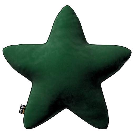 Poduszka Lucky Star, butelkowa zieleń, 52x15x52cm, Posh Velvet