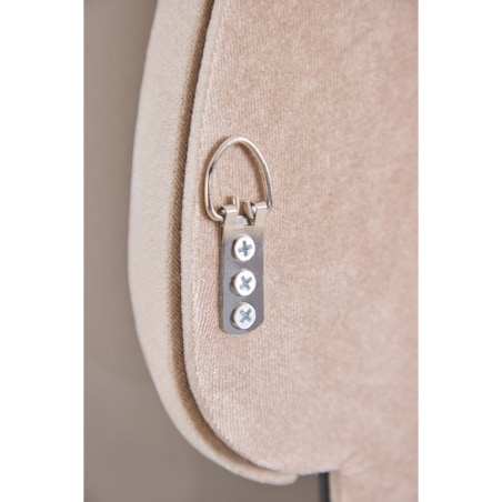 Owalne lustro ścienne z aksamitu 60x160 cm Jasnon