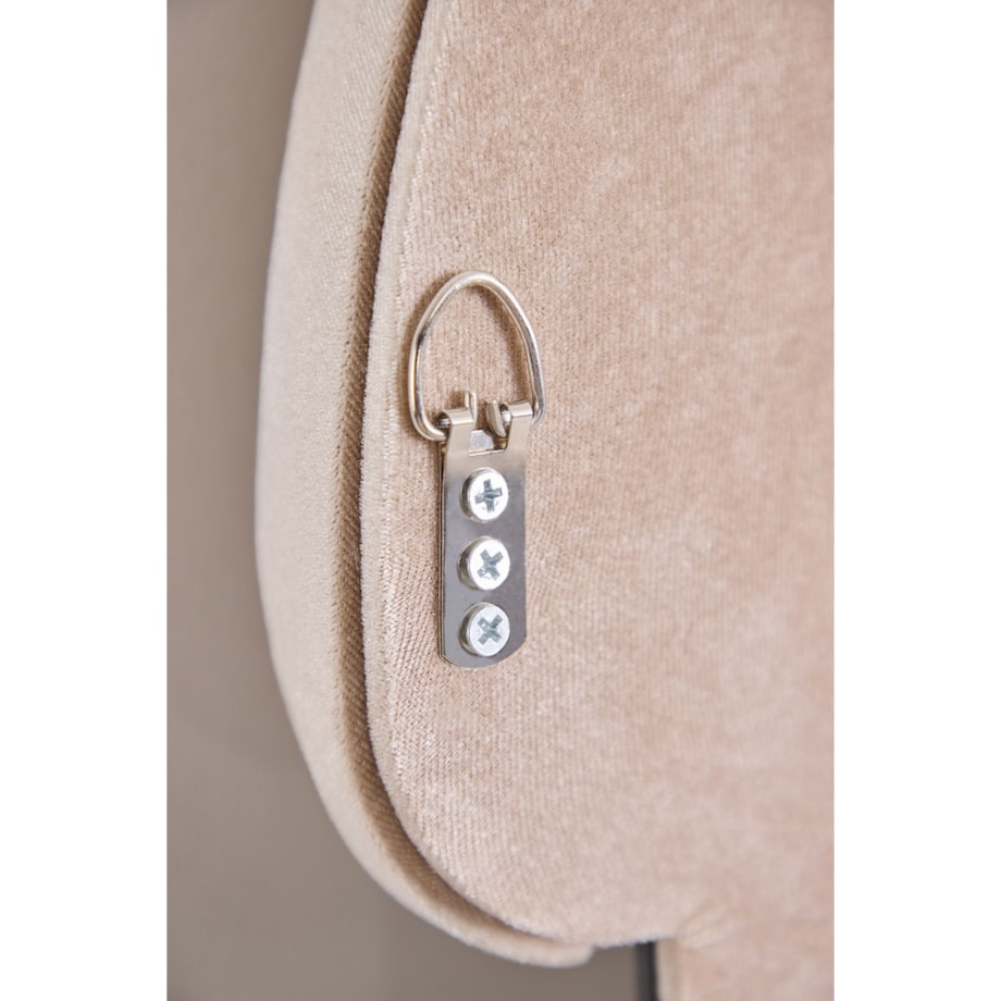 Owalne lustro ścienne z aksamitu 60x160 cm Jasnon