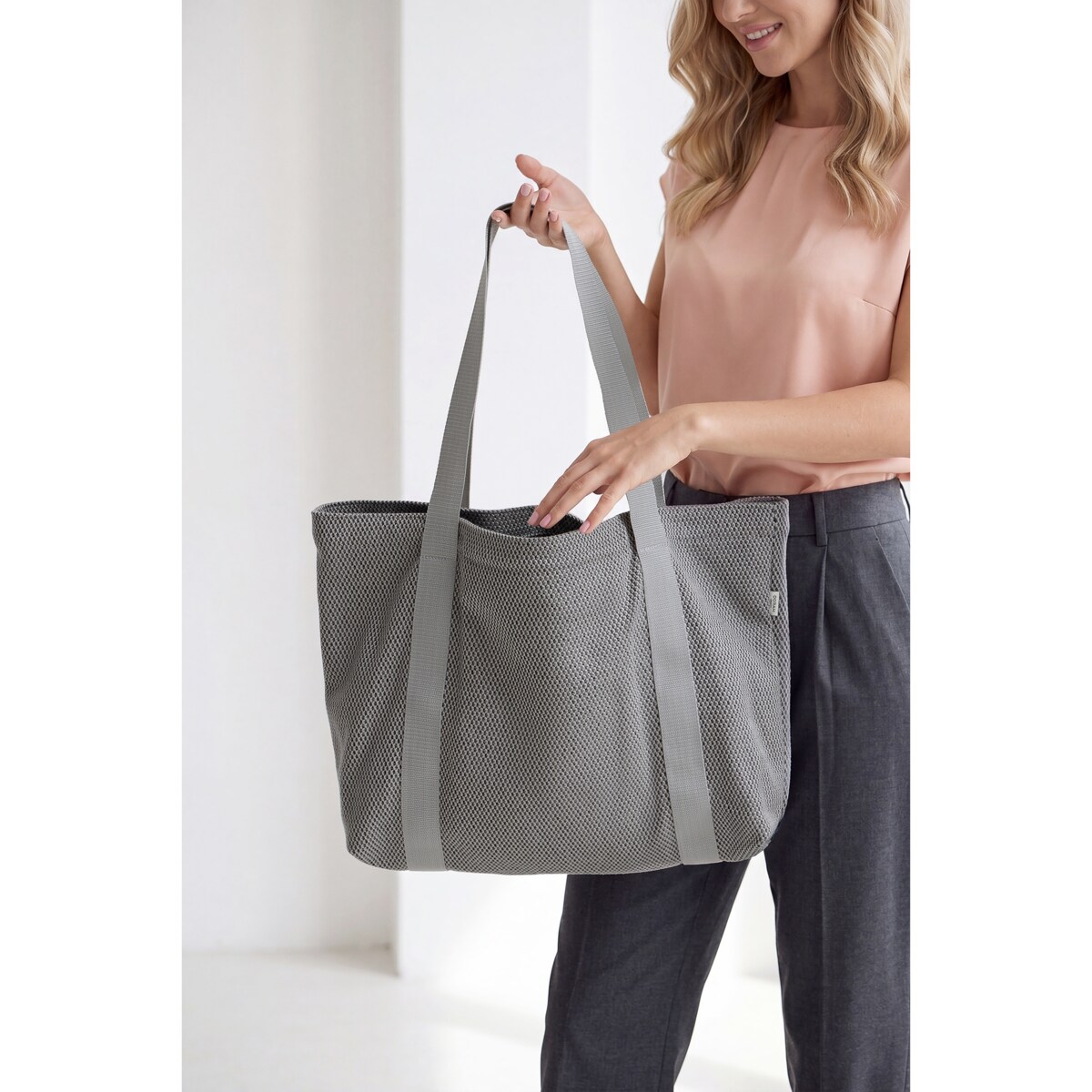 Dakota - torba shopper z pasami
