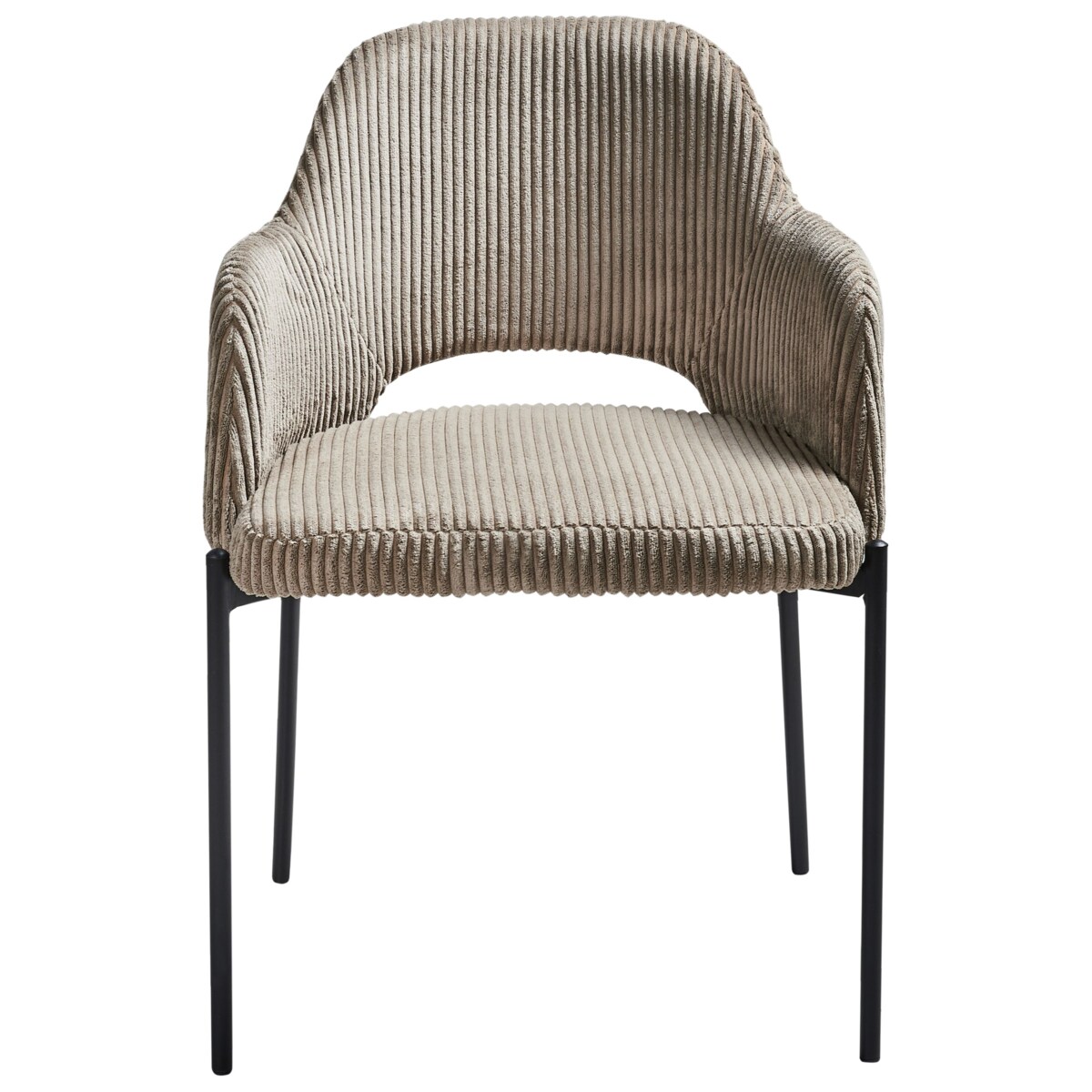 Zestaw 2 krzeseł do jadalni RATON Sztruks Beżowy