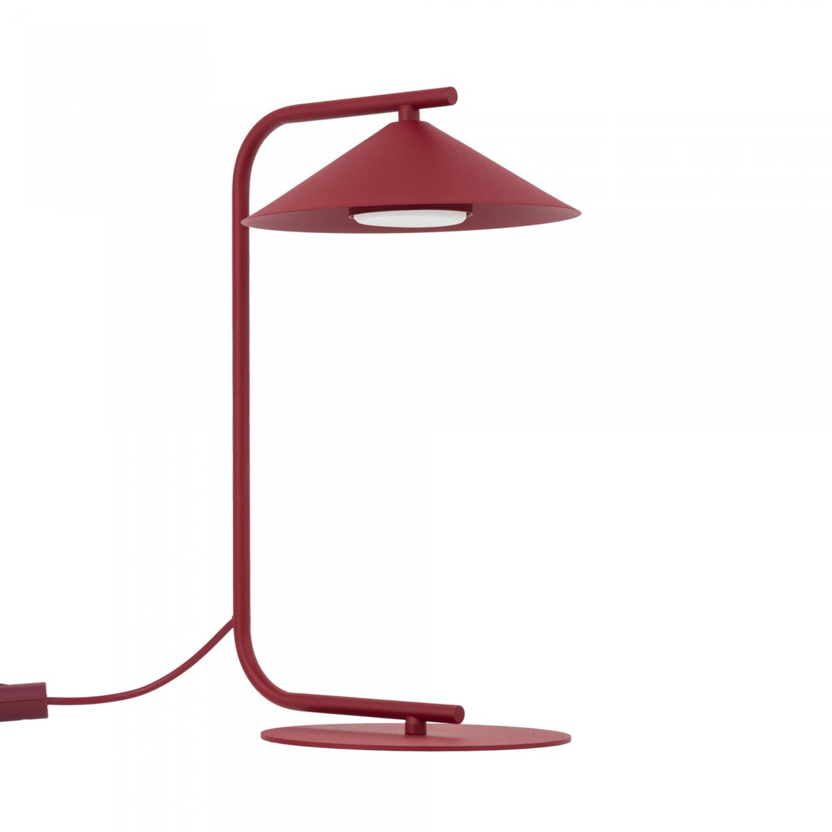 Lampa biurkowa TK Lighting LUME Burgund 16215, GX53, 560 lm, 3000 K, bordowa, nowoczesna do biura i sypialni