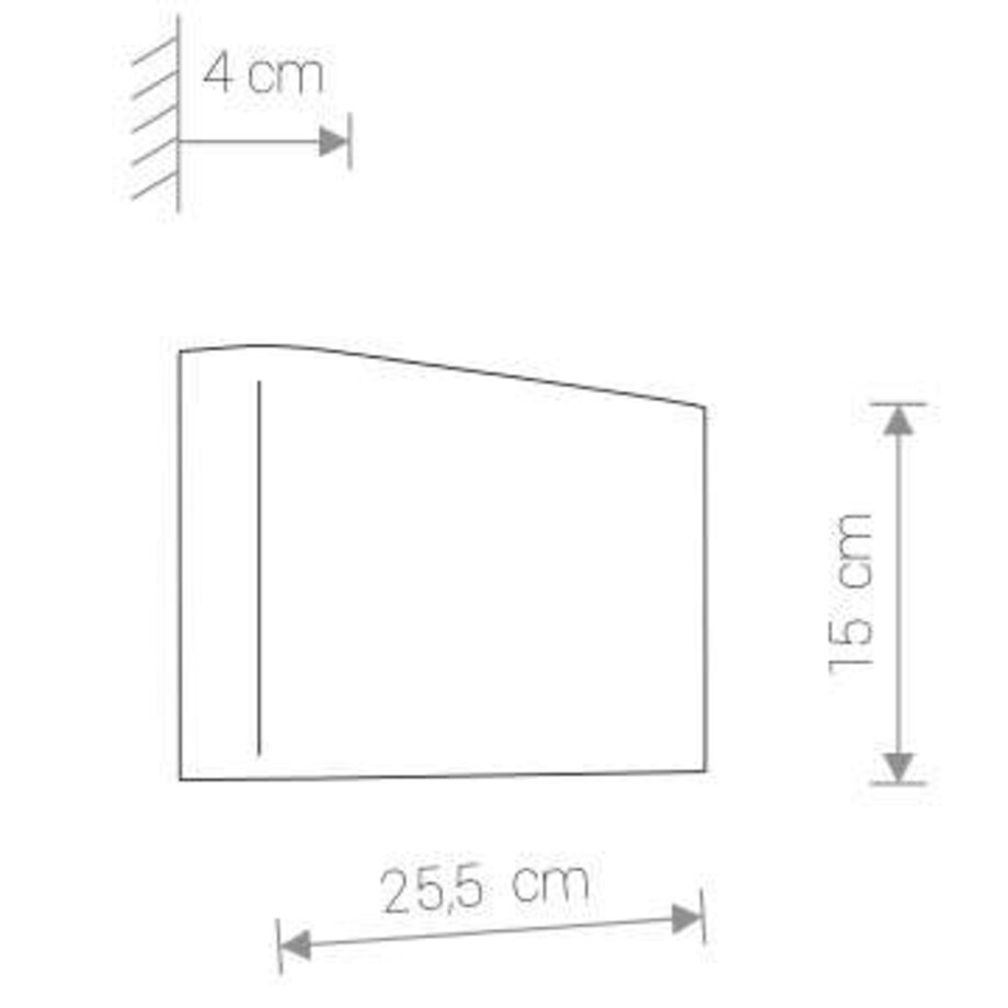 Lampa ścienna 9708 HAGA Biały Nowodvorski
