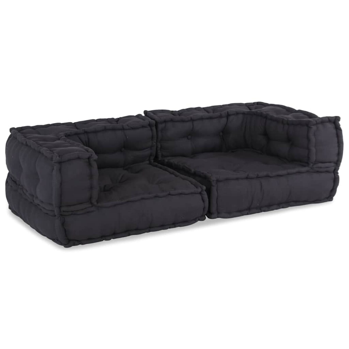 vidaXL 2-osobowa sofa modułowa, antracytowa, 140x70x36, tkanina