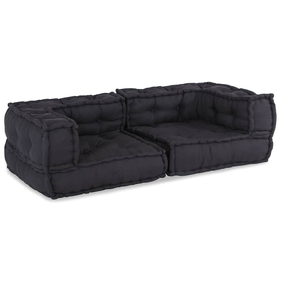 vidaXL 2-osobowa sofa modułowa, antracytowa, 140x70x36, tkanina