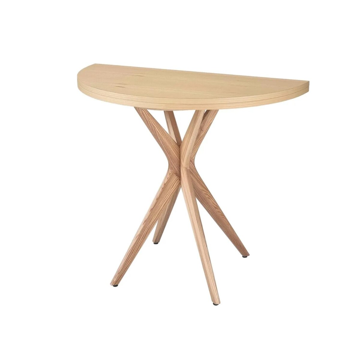 Stół półokrągły CUTTI 90x90 rozkładany jesion