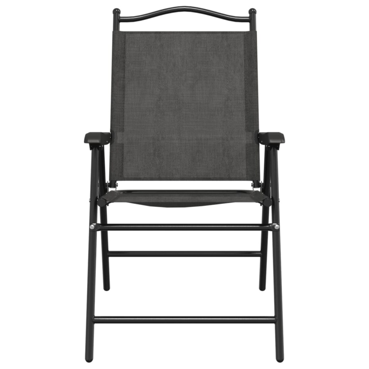 vidaXL Składane krzesła ogrodowe 8 szt., szary melanż stal i textilene