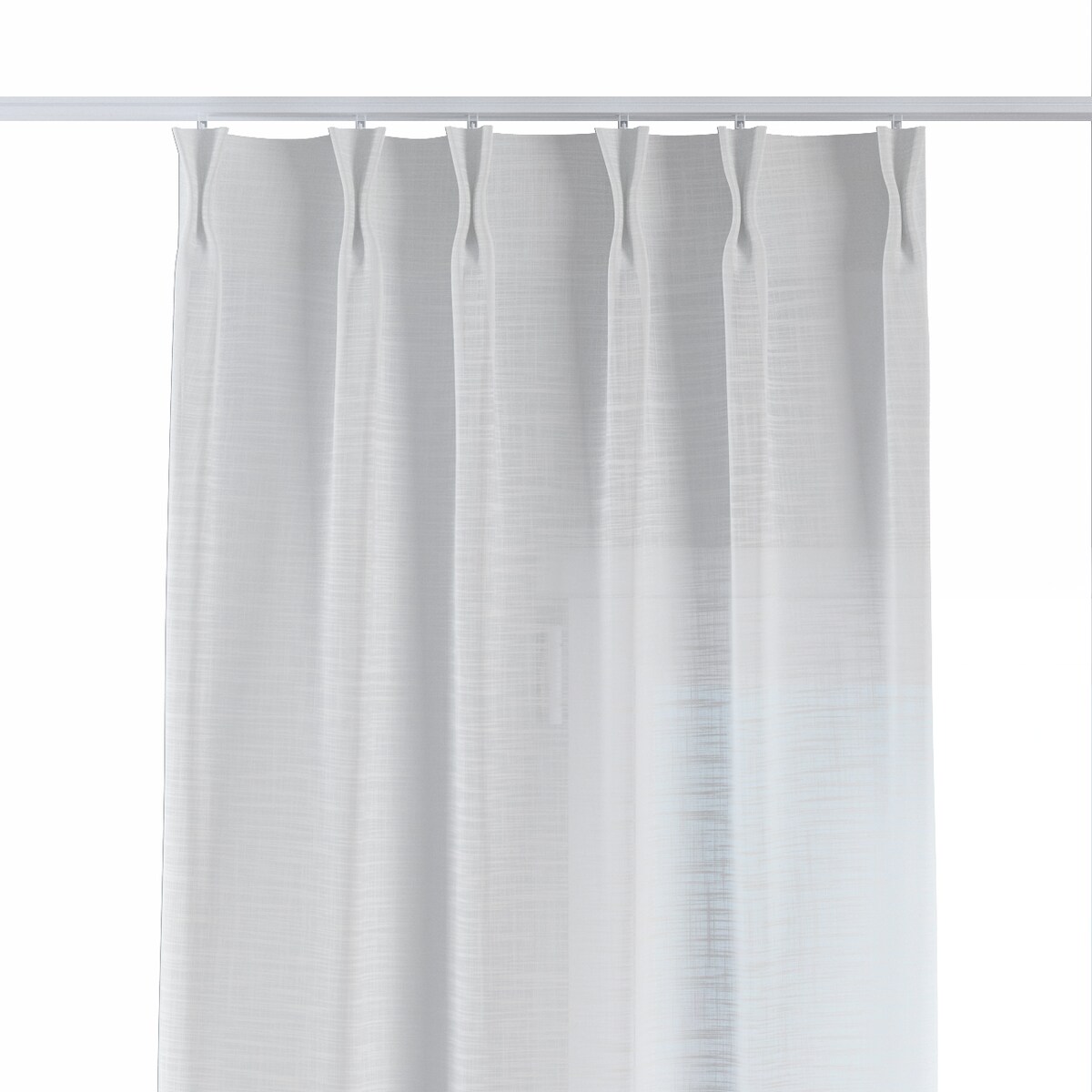 Zasłona na haczykach flex podwójnych 130x260 prześwitujący ecru