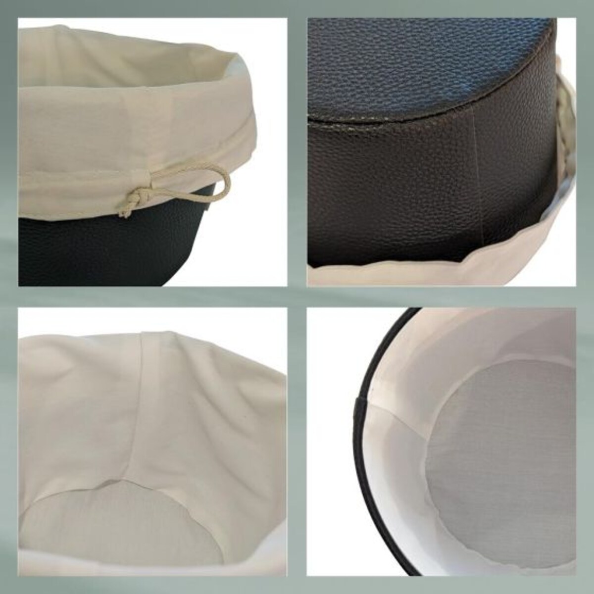 Koszyk na pieczywo L (czarny) Grana Kela