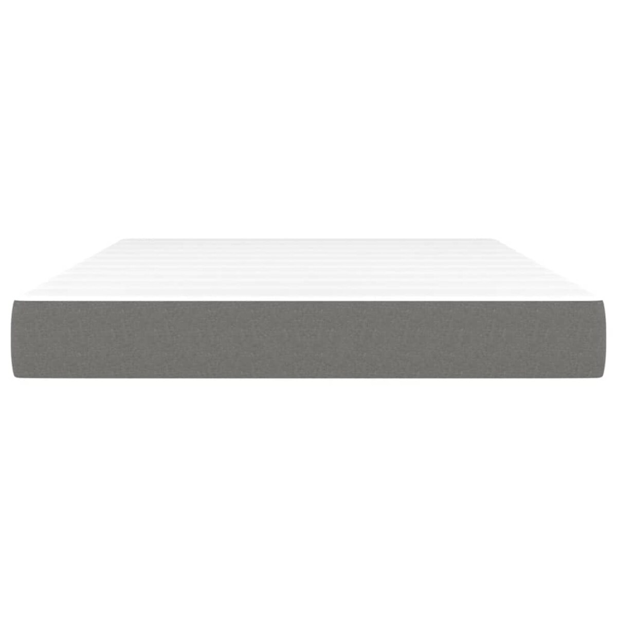 vidaXL Materac kieszeniowy, ciemnoszary, 140x200x20 cm, tkanina