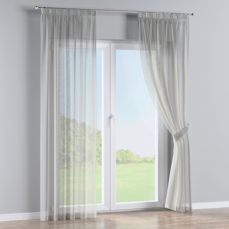 Zasłona na taśmie marszczącej 1 szt. 130x245 kremowy