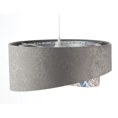 Lampa wisząca ASHES szara/srebrna