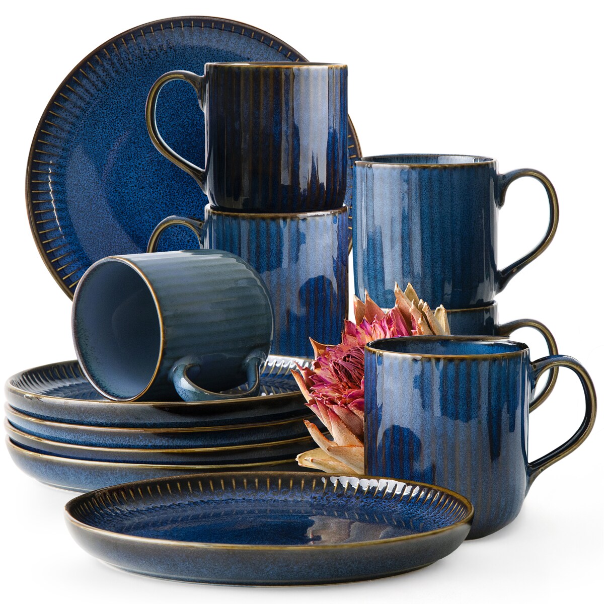 Konsimo AD STRIPES Zestaw herbaciany 6 os. (12 el.)