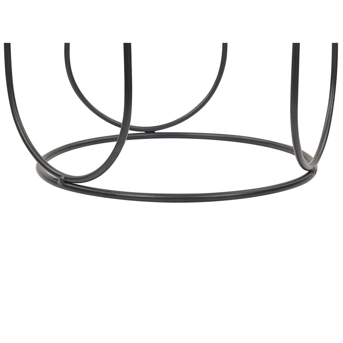 Świecznik metalowy 25 cm czarny PANAY