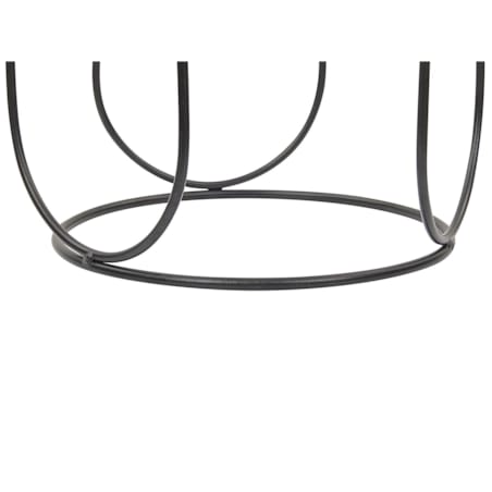 Świecznik metalowy 25 cm czarny PANAY