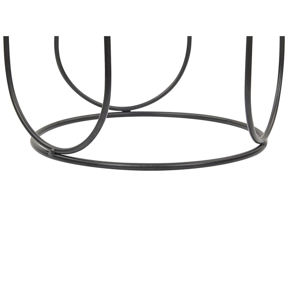 Świecznik metalowy 25 cm czarny PANAY