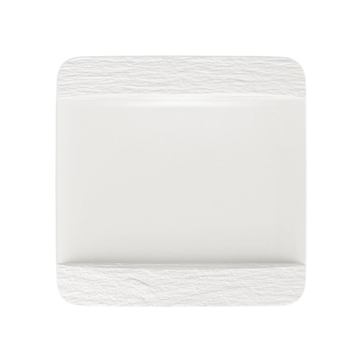 Talerz do serwowania kwadratowy Manufacture Rock blanc, 28 x 28 cm, Villeroy & Boch