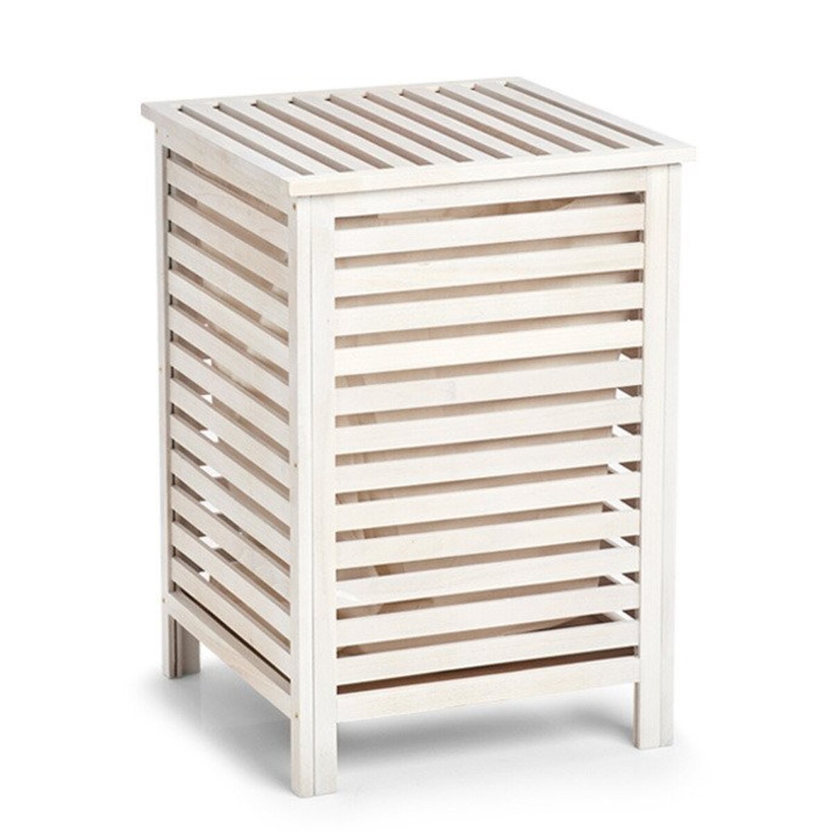 Kosz na pranie drewniany, skrzynia, ZELLER