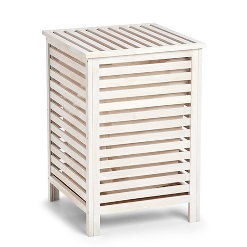 Kosz na pranie drewniany, skrzynia, ZELLER