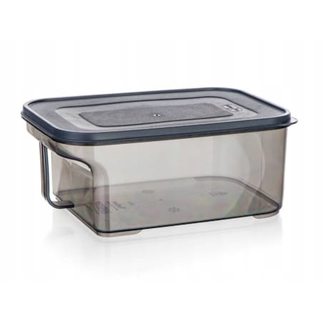 POJEMNIK PLASTIKOWY 2,6 L DYMNY z rączką do lodówki box na jedzenie żywność