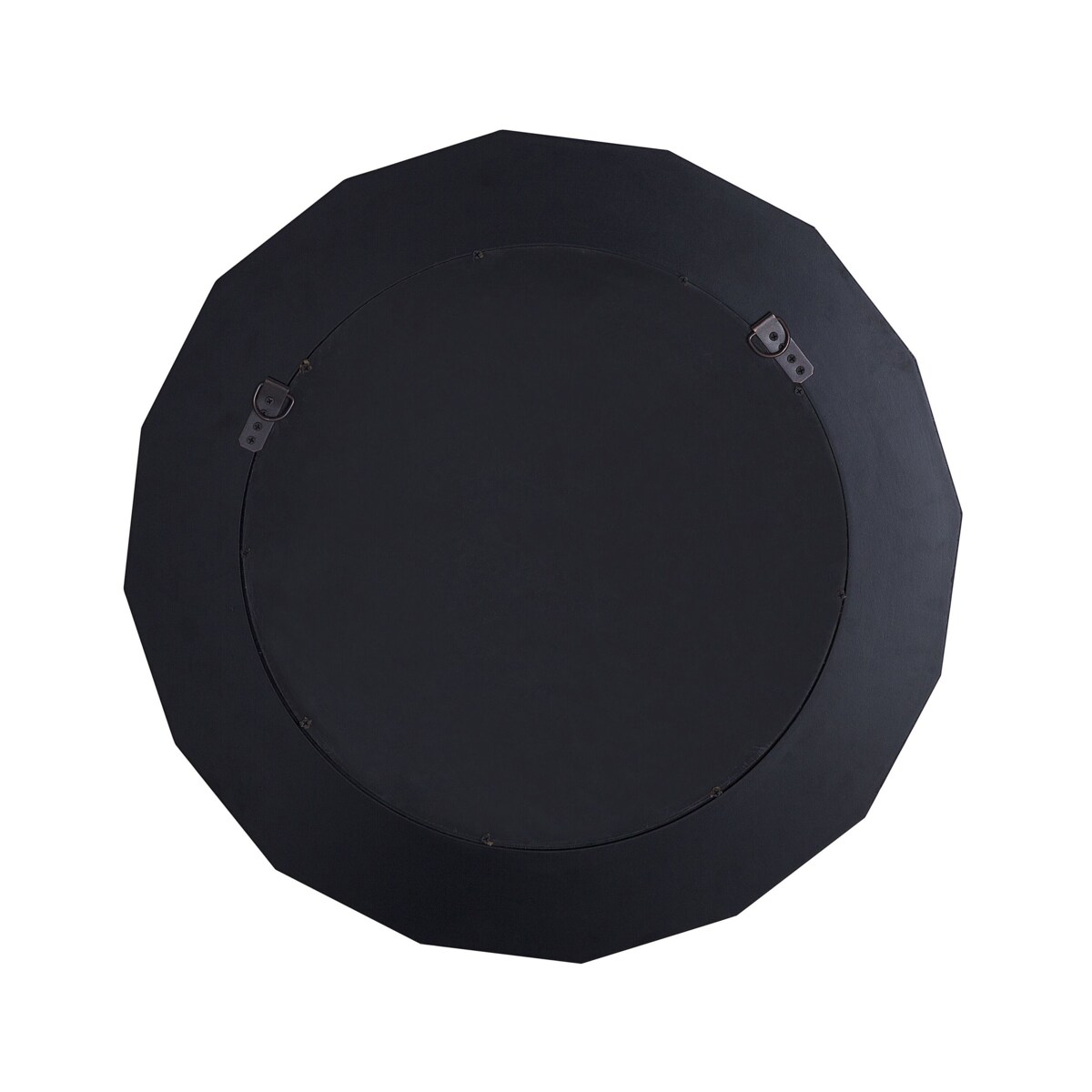 Okrągłe lustro ścienne ø 70 cm srebrne HABAY