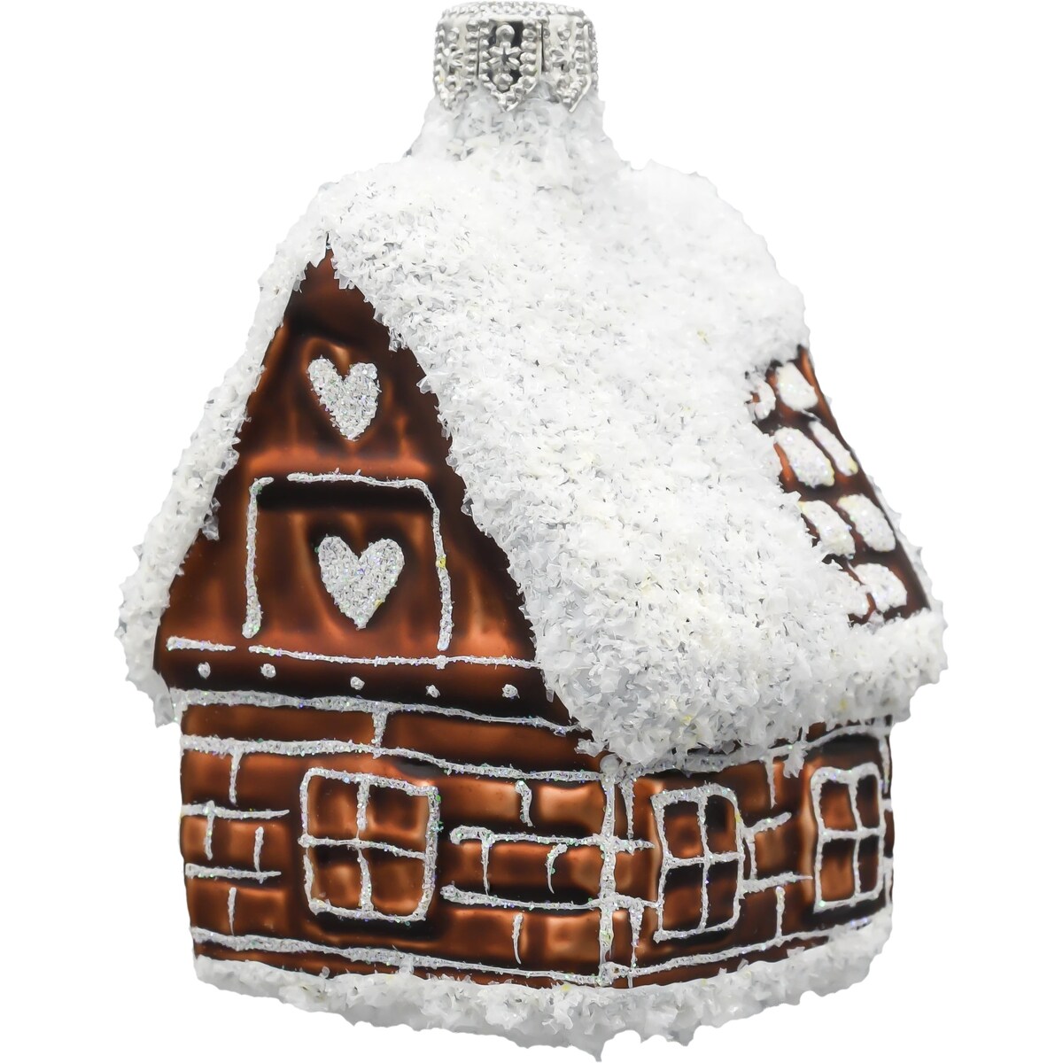 Bombka choinkowa: Piernikowy domek z sercem