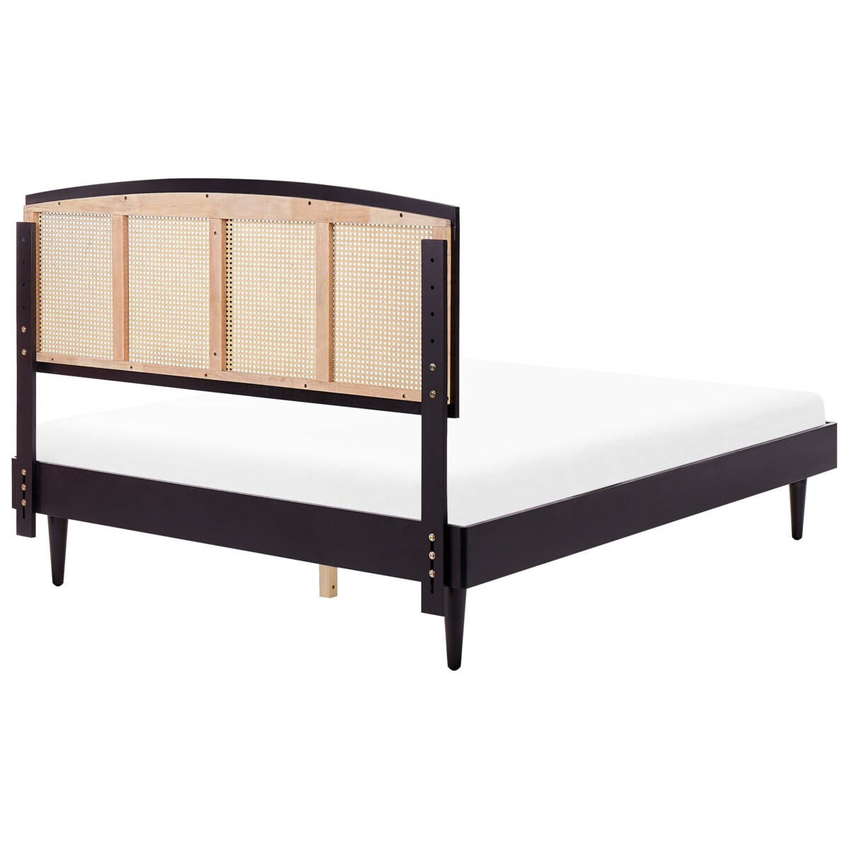 Łóżko drewniane 160 x 200 cm czarne VARZY