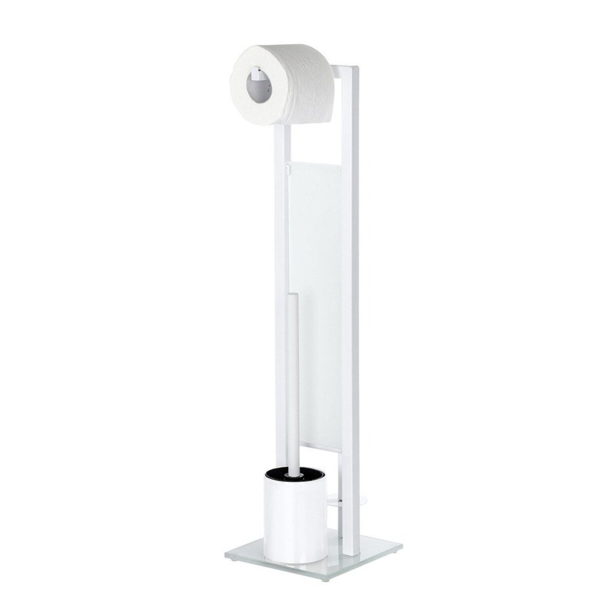 Stojak na papier toaletowy i szczotkę do WC, RIVALTA WHITE - 3 w 1 , WENKO, kolor biały