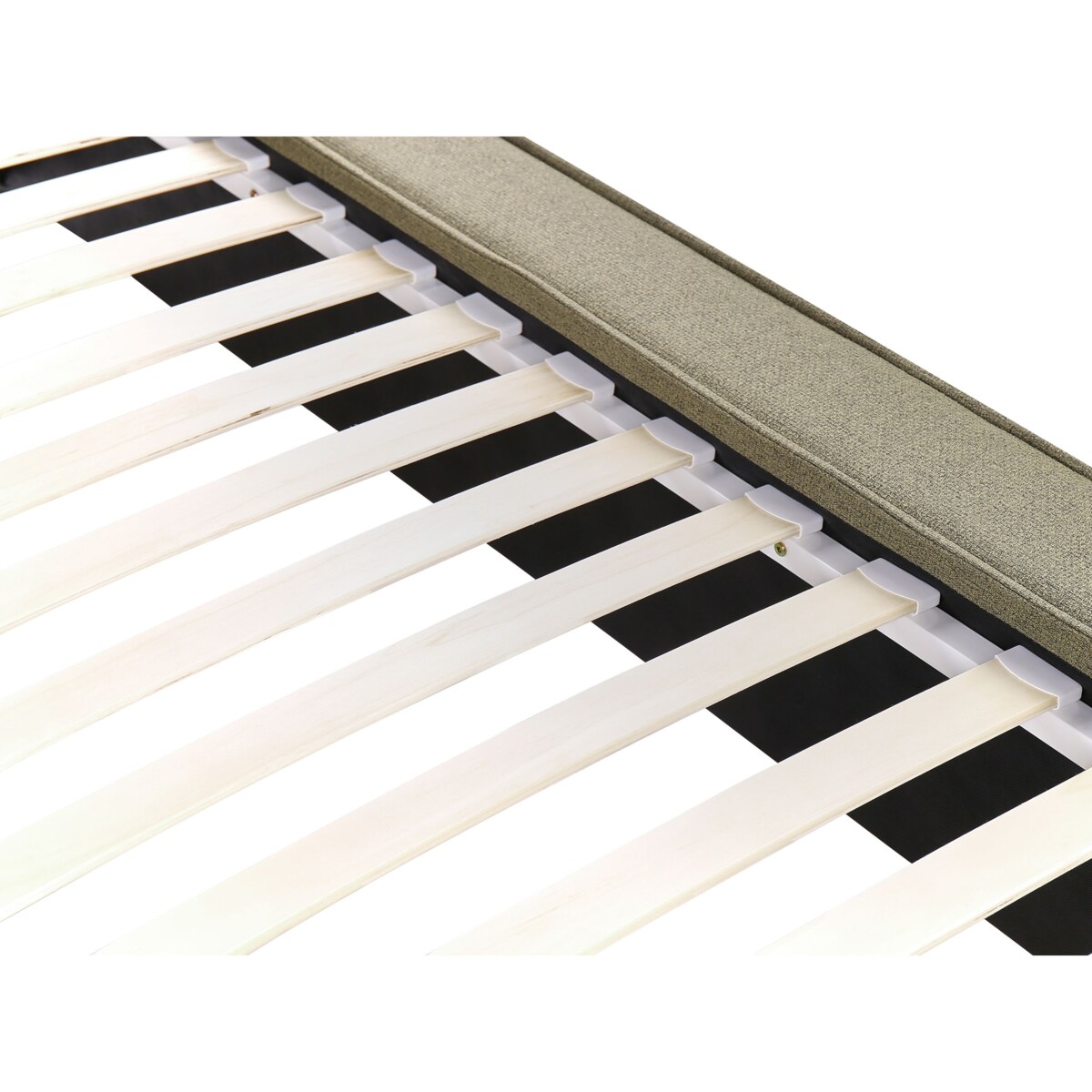 Łóżko tapicerowane 160 x 200 cm zielone LINARDS