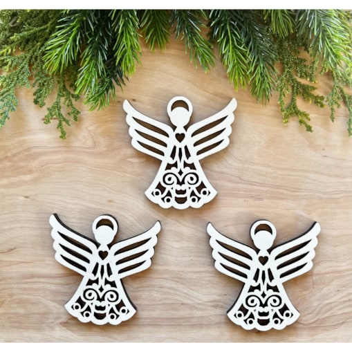 Zawieszki choinkowe ANIOŁY zestaw 3 sztuk OZDOBNE opakowanie prezent