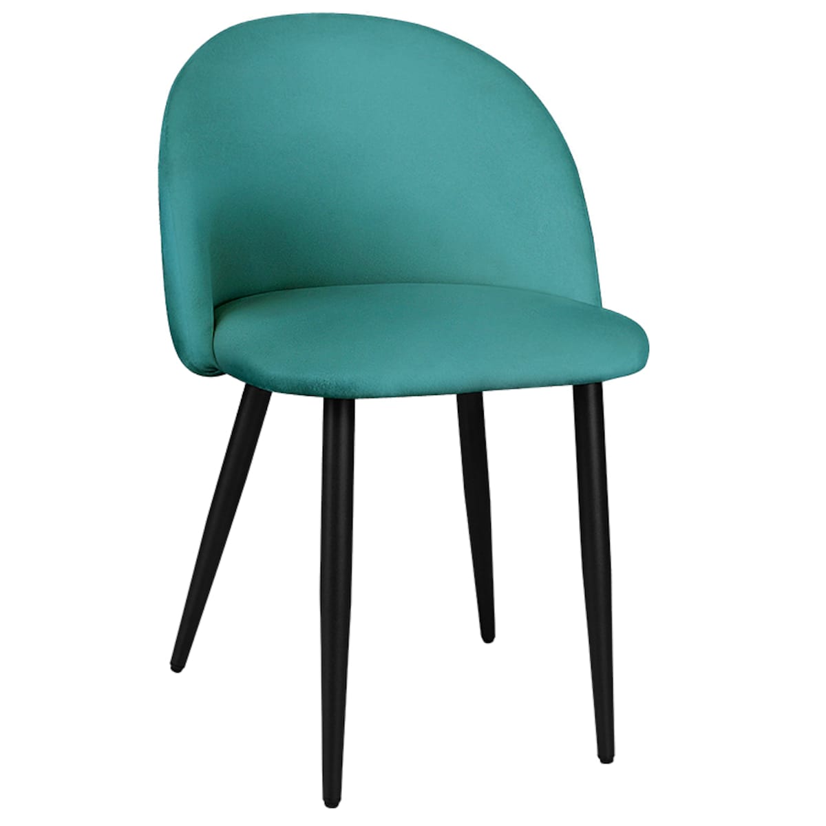 Krzesło tapicerowane do salonu jadalni welurowe zielone velvet