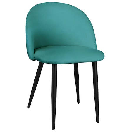 Krzesło tapicerowane do salonu jadalni welurowe zielone velvet