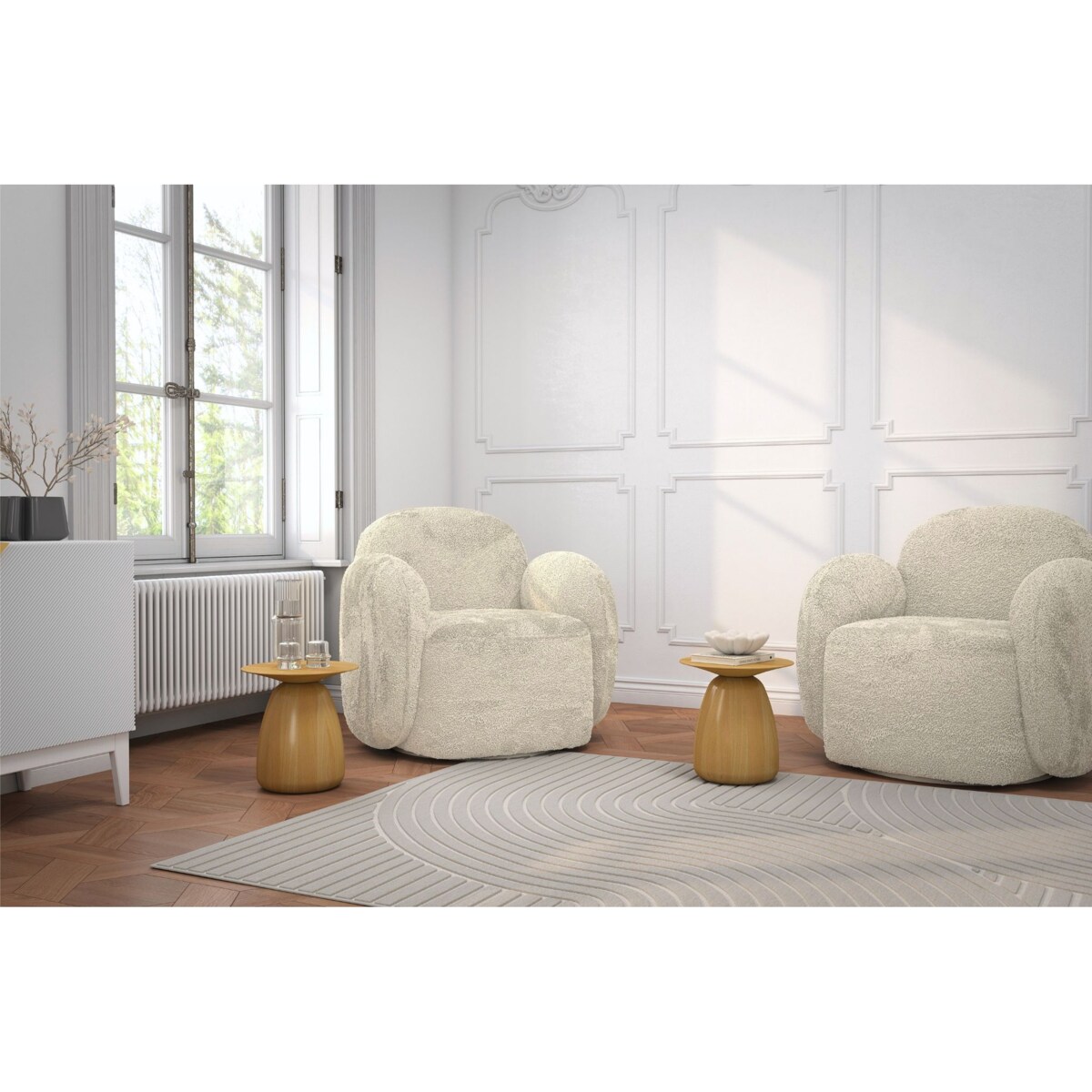 Stolik drewniany różne kolory Baobab 34, lakier naturalny