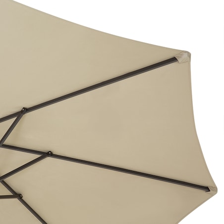 Parasol ogrodowy 460 cm SIBILLA Beżowy