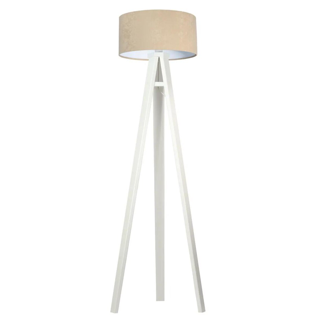 Lampa stojąca HOME 40 beżowa/biała/biała