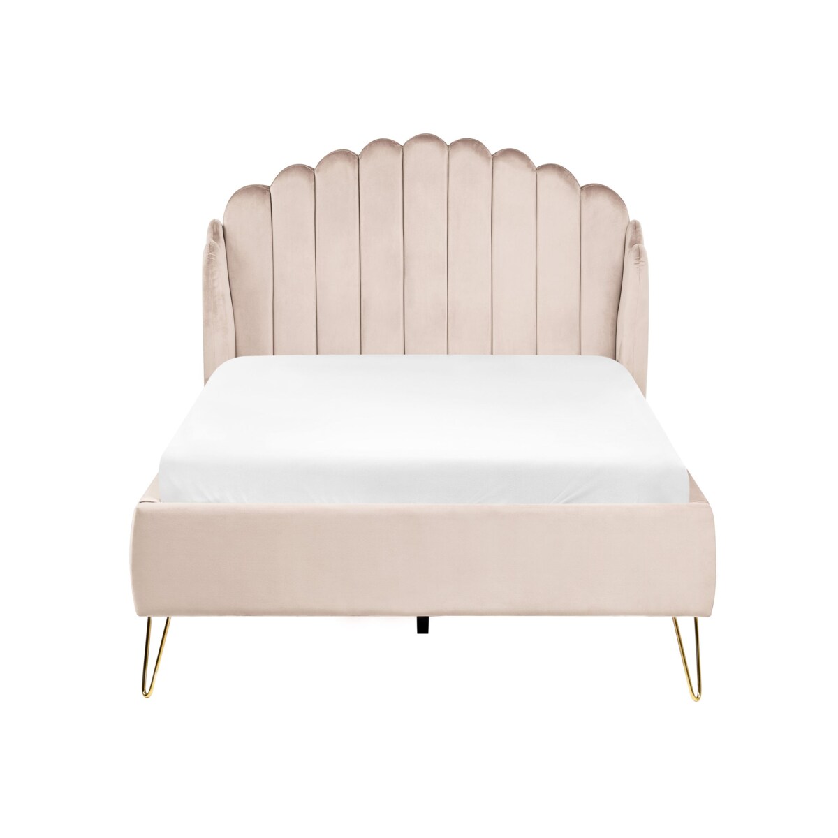 Łóżko AMBILLOU 120 x 200 cm Jasnobeżowy