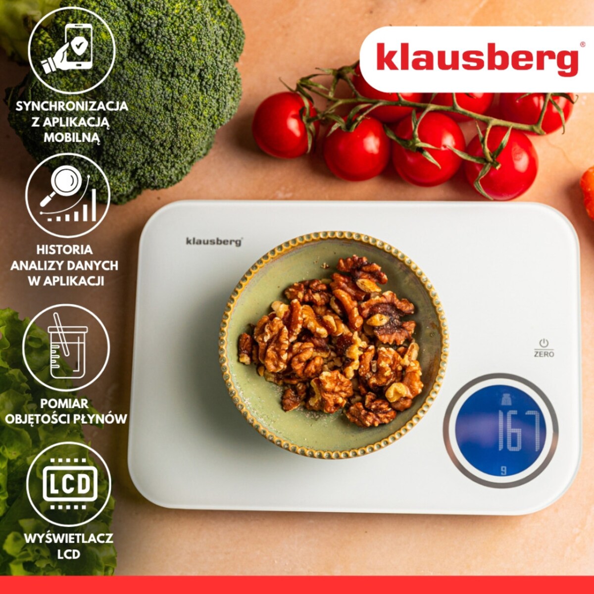 Klausberg elektroniczna waga kuchenna KB7938