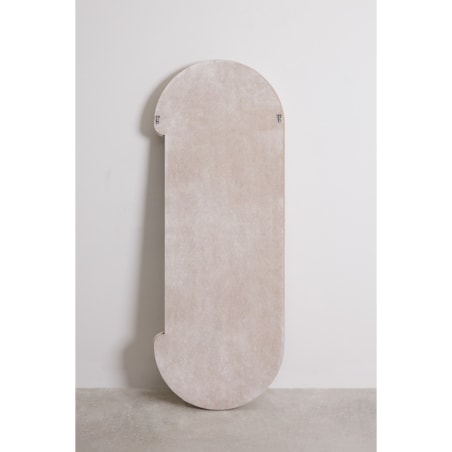 Owalne lustro ścienne z aksamitu 60x160 cm Jasnon